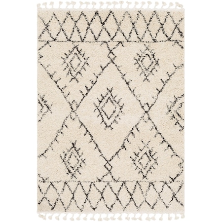 Livabliss Berber Shag BBE-2305 Area Rug , With Fringe BBE2305-5373